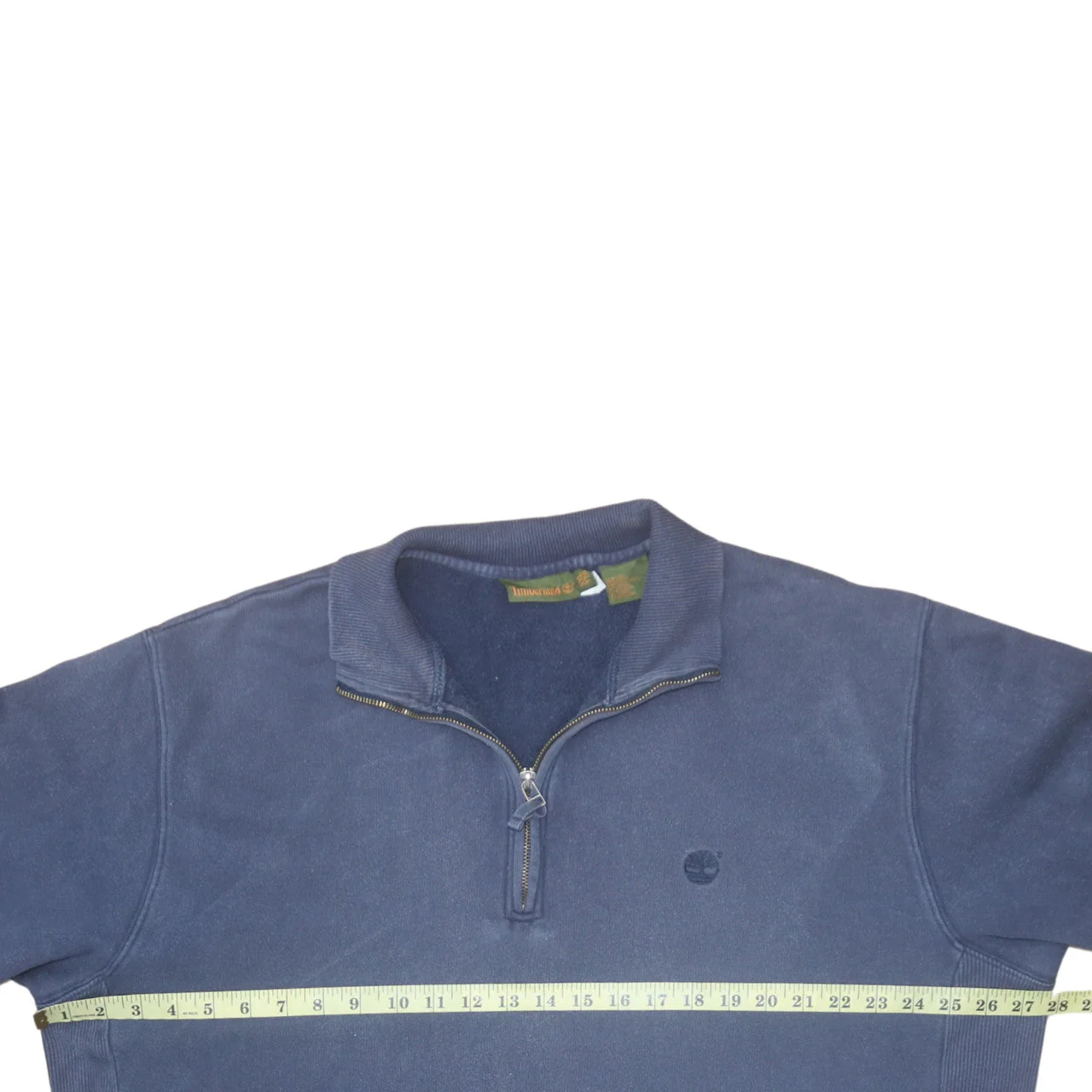 Timberland Men’s Blue 1/4 Zip Fleece Sweatshirt 2XL Regular Fit - Image 2