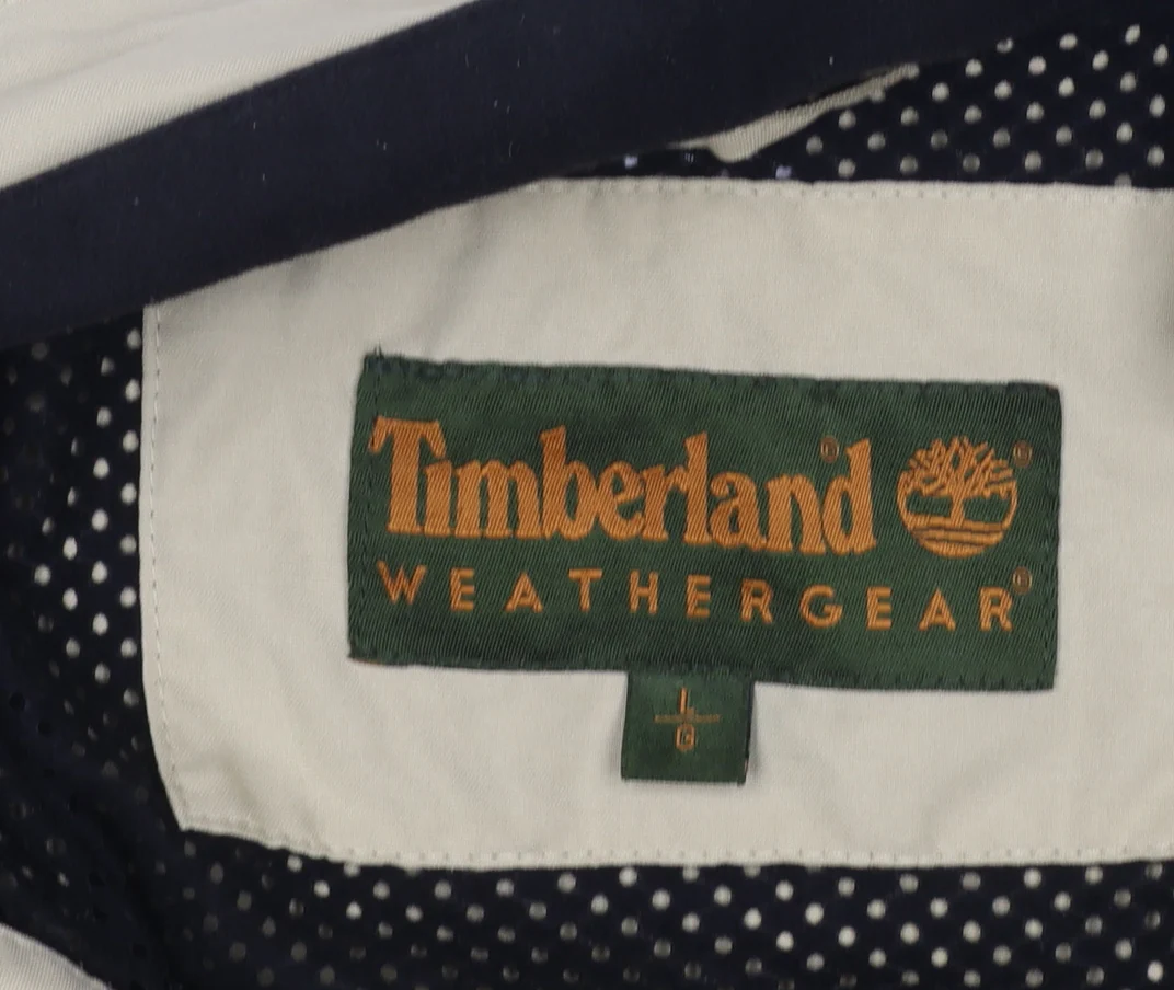 Timberland Mens Beige Weathergear Jacket L Full Zip Outdoor Casual - Image 4