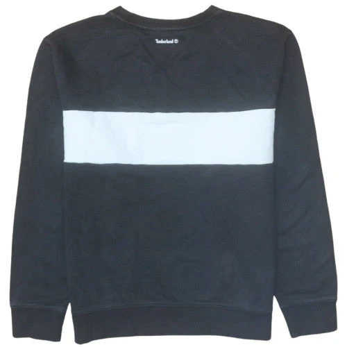 Timberland Mens Black Graphic Logo Pullover Sweatshirt L - Image 4