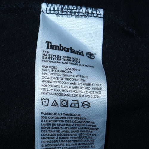 Timberland Mens Black Graphic Logo Pullover Sweatshirt L - Image 6