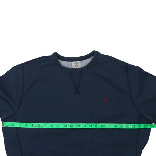 Timberland Men's Blue Crew Neck Cotton Sweatshirt Size L - Image 2