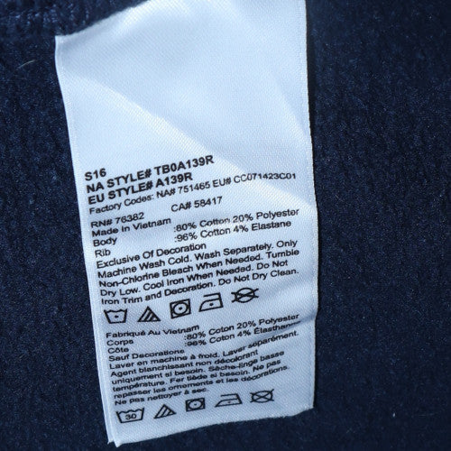 Timberland Men's Blue Pullover Hoodie Regular Fit S Logo Fleece - Image 6