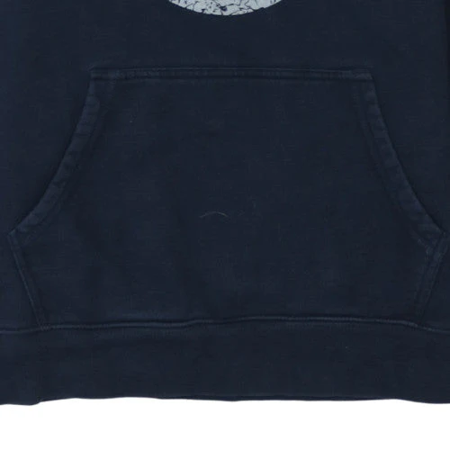 Timberland Men's Blue Pullover Hoodie Regular Fit S Logo Fleece - Image 8