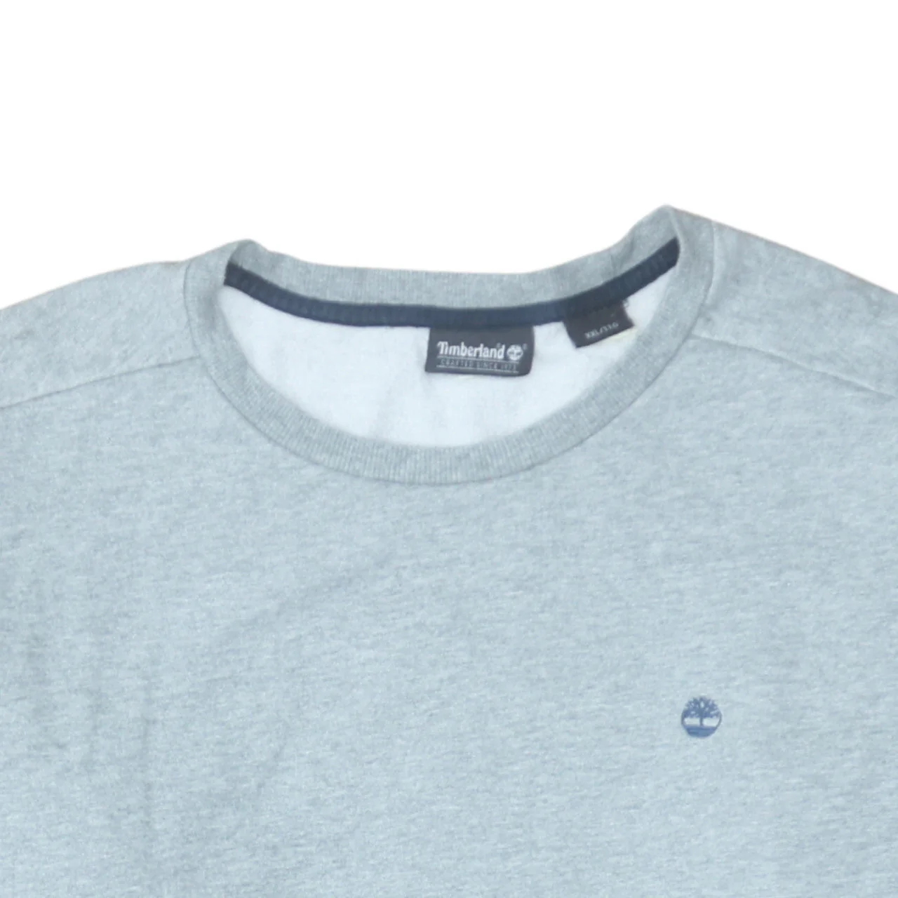 Timberland Mens Grey Crew Neck Fleece Pullover Sweatshirt L - Image 8