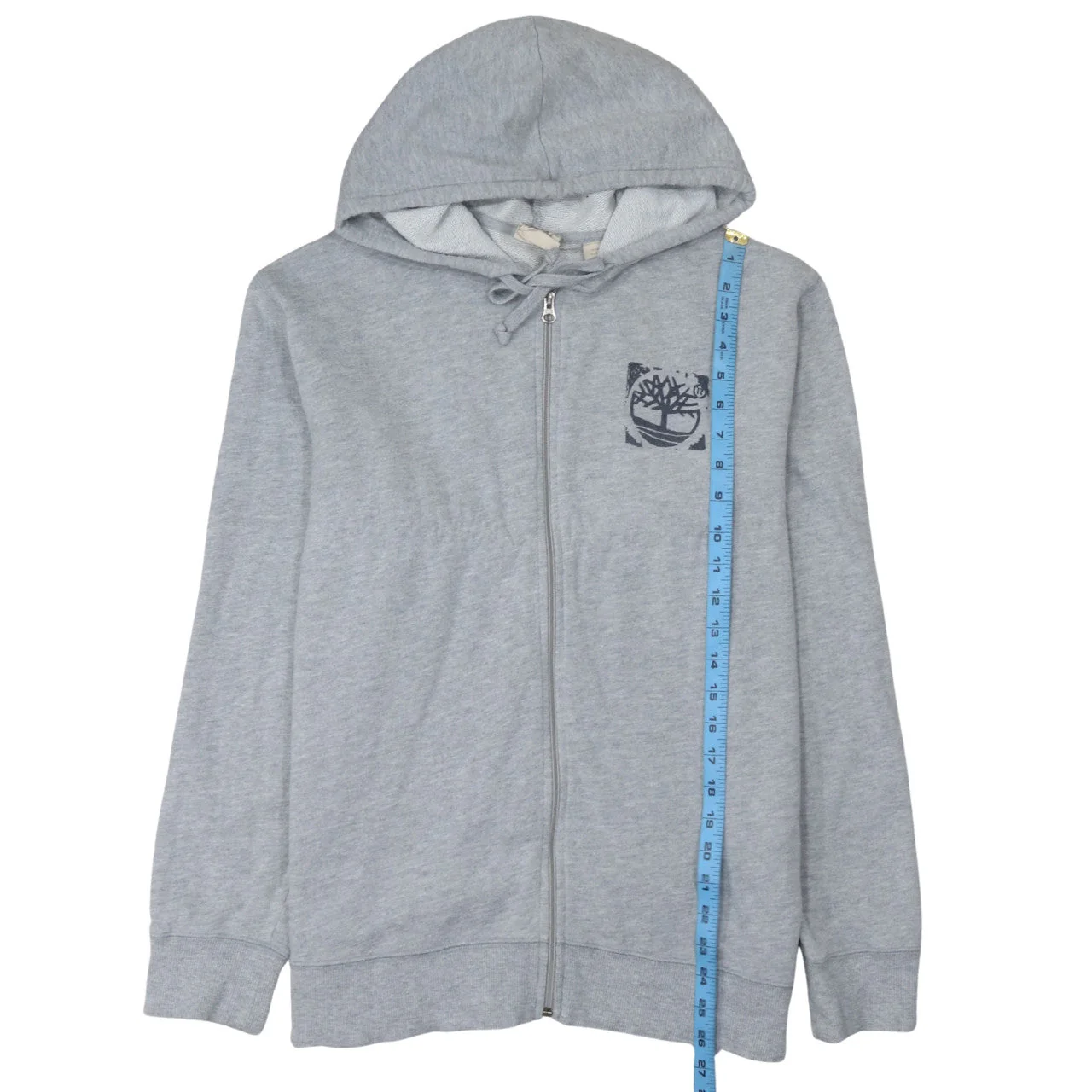 Timberland Men's Grey Full Zip Hoodie S Outdoor Logo Sweatshirt - Image 2