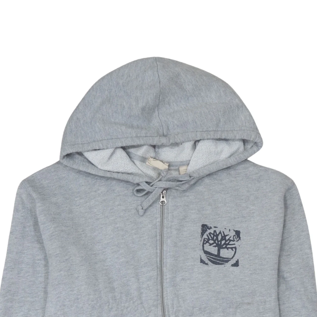 Timberland Men's Grey Full Zip Hoodie S Outdoor Logo Sweatshirt - Image 7