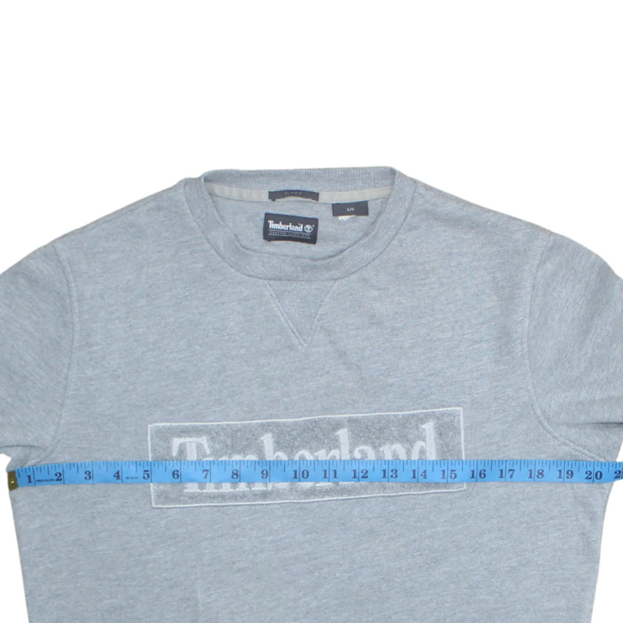 Timberland Men's Grey Slim Fit Crew Neck Sweatshirt S - Image 3