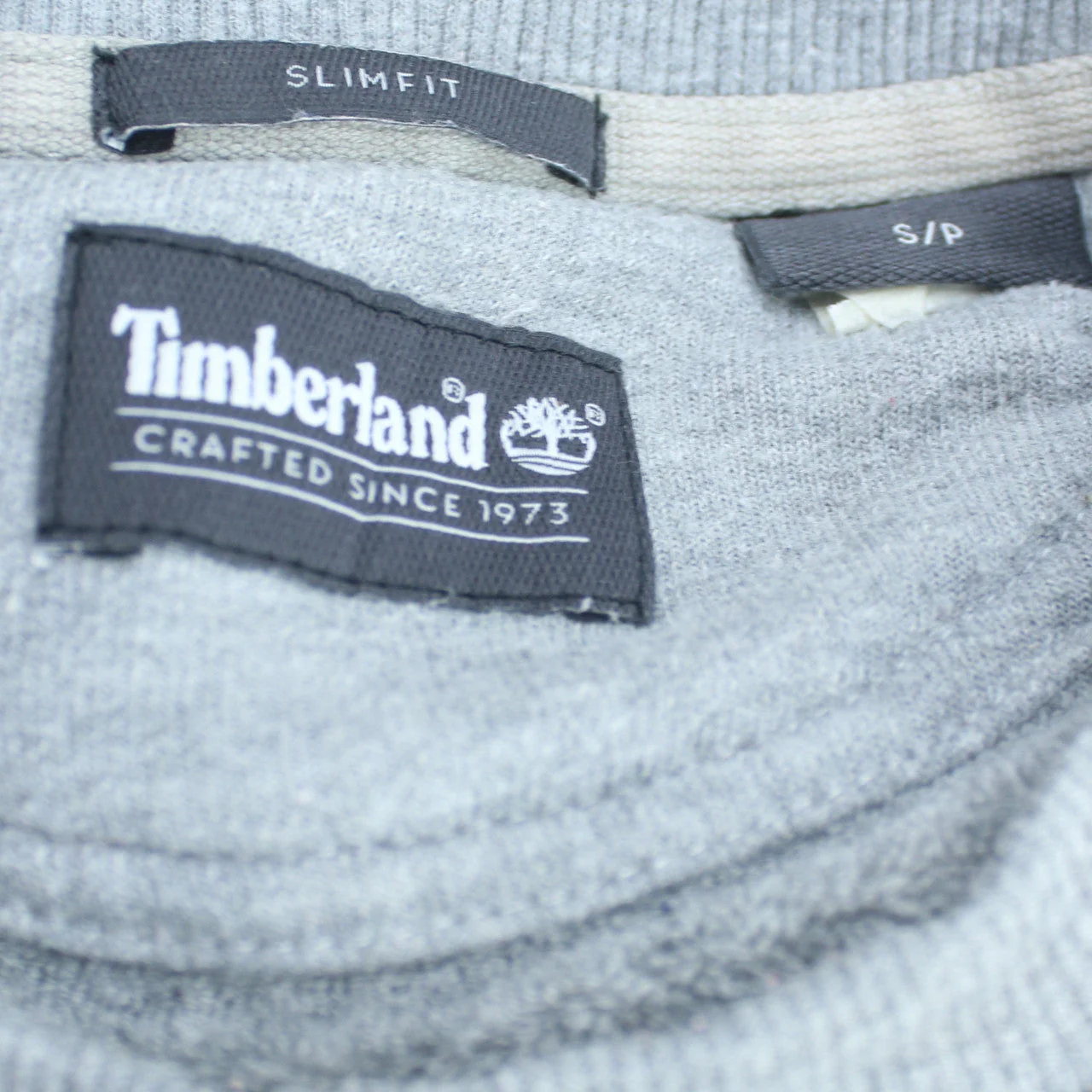 Timberland Men's Grey Slim Fit Crew Neck Sweatshirt S - Image 6