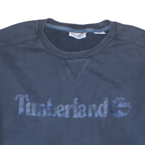 Timberland Mens Navy Blue Crew Neck Sweatshirt Size L Cotton Blend - Image 8