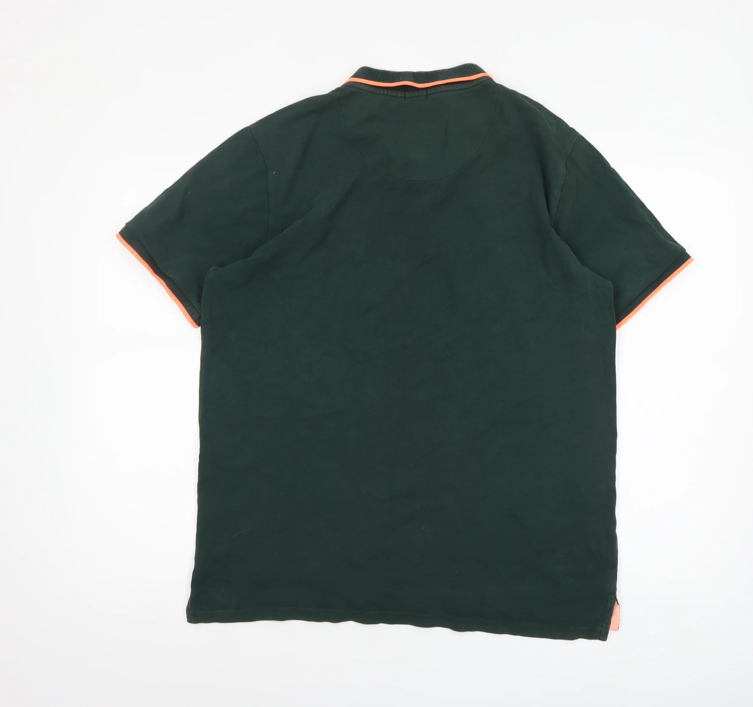 Tokyo Laundry Men's Green Collared Short Sleeve Polo Shirt L - Image 3