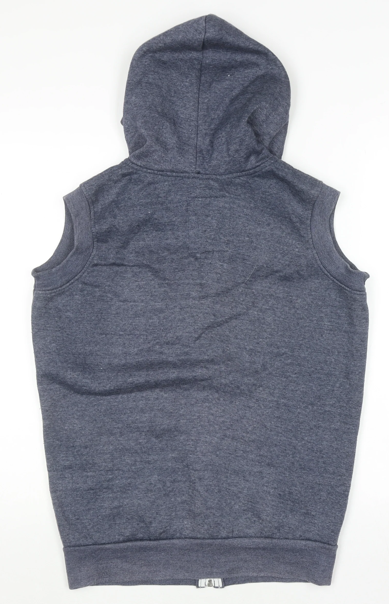 Tokyo Tigers Men's Grey Sleeveless Full Zip Hoodie Vest S - Image 3