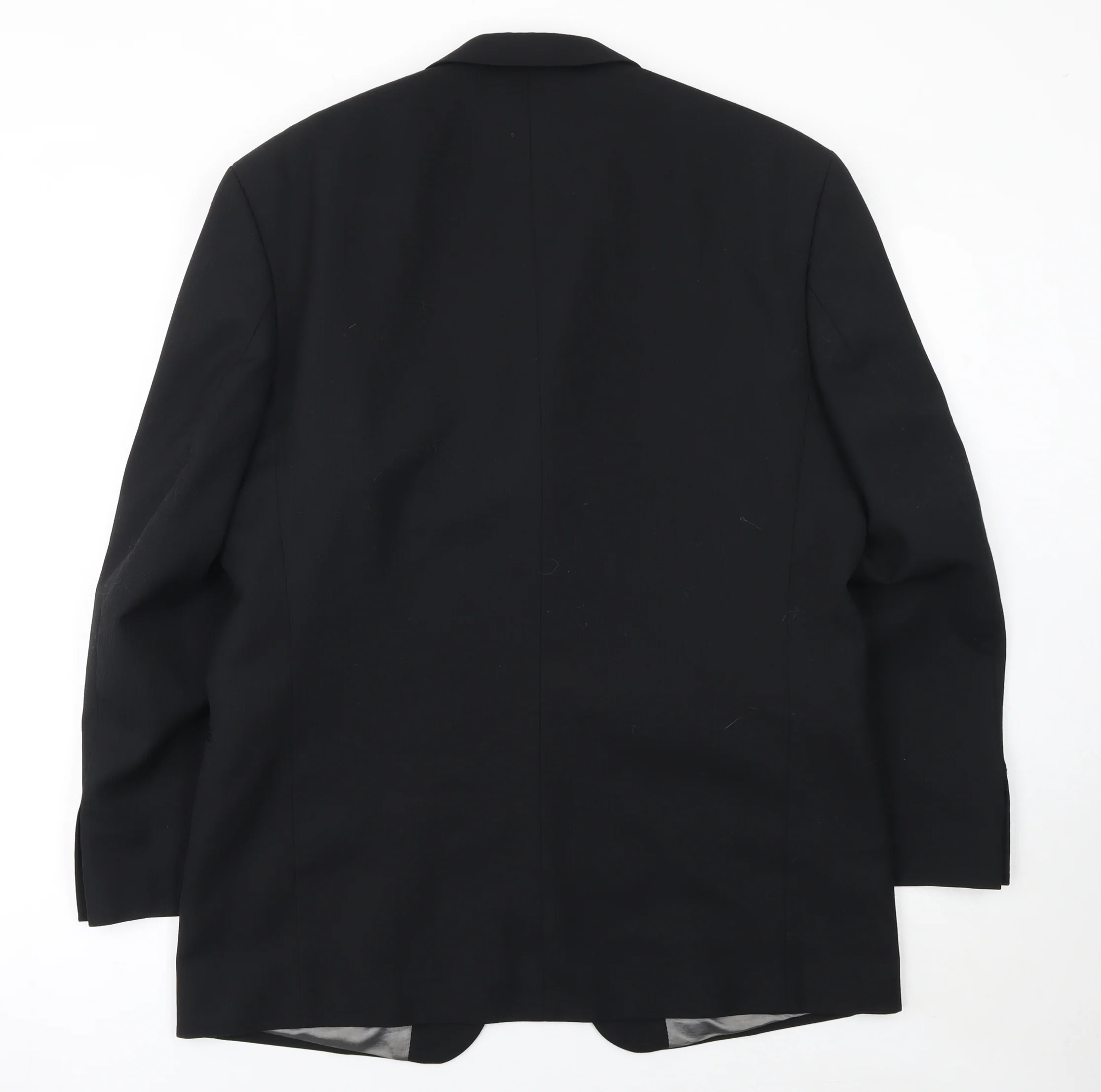 Tom English Studio Men's Black 40 Regular Wool Blend Suit Jacket - Image 3