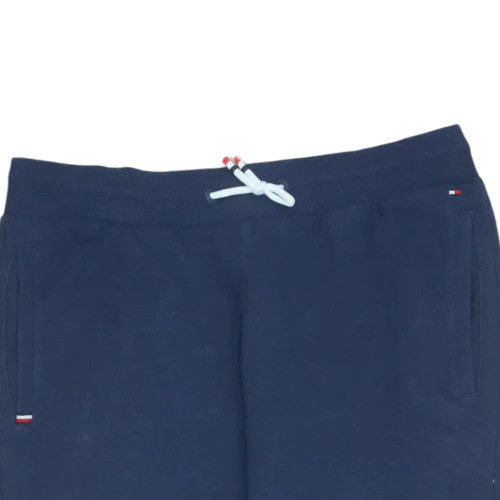 Tommy Hilfiger Boys Blue Jogger Trousers Size 176 Elastic Waist Logo - Image 8