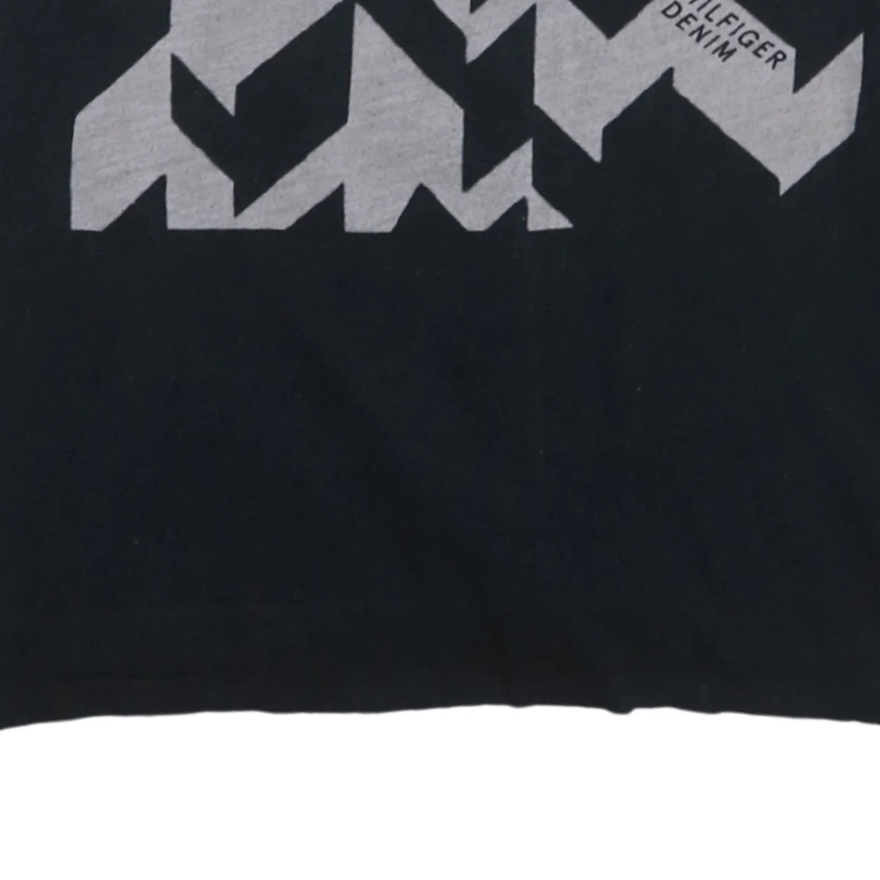 Tommy Hilfiger Denim Men's Black Graphic Print Crew Neck T-Shirt Size L - Image 8
