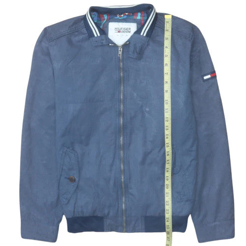 Tommy Hilfiger Denim Men's Blue Bomber Jacket Size M Cotton Blend - Image 2
