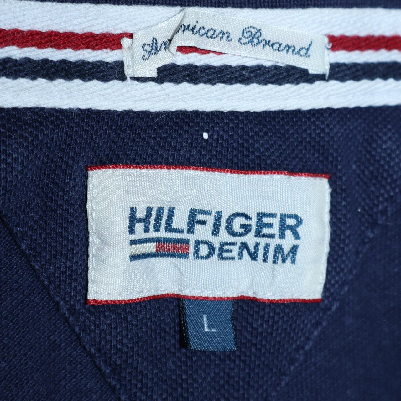 Tommy Hilfiger Denim Men's Blue Polo Shirt Size L Classic Fit - Image 5