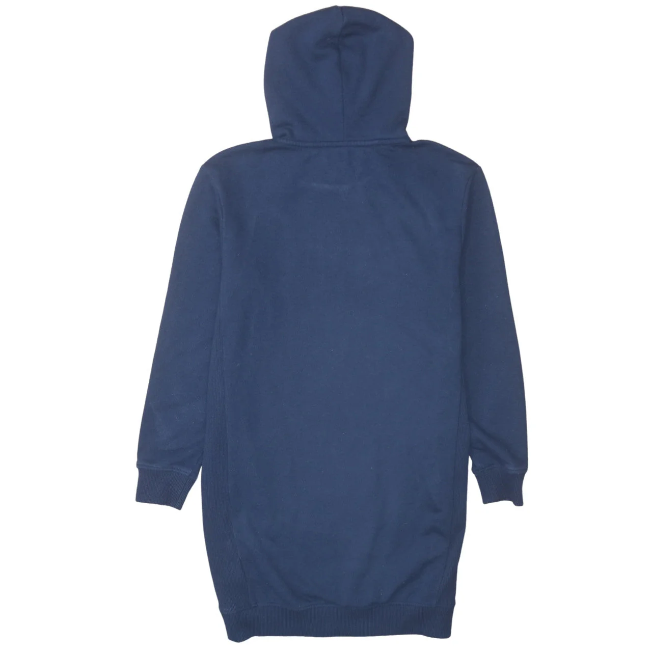 Tommy Hilfiger Girls Navy Blue Hooded Pullover Sweatshirt Dress Size 152 (Age 12) - Image 4