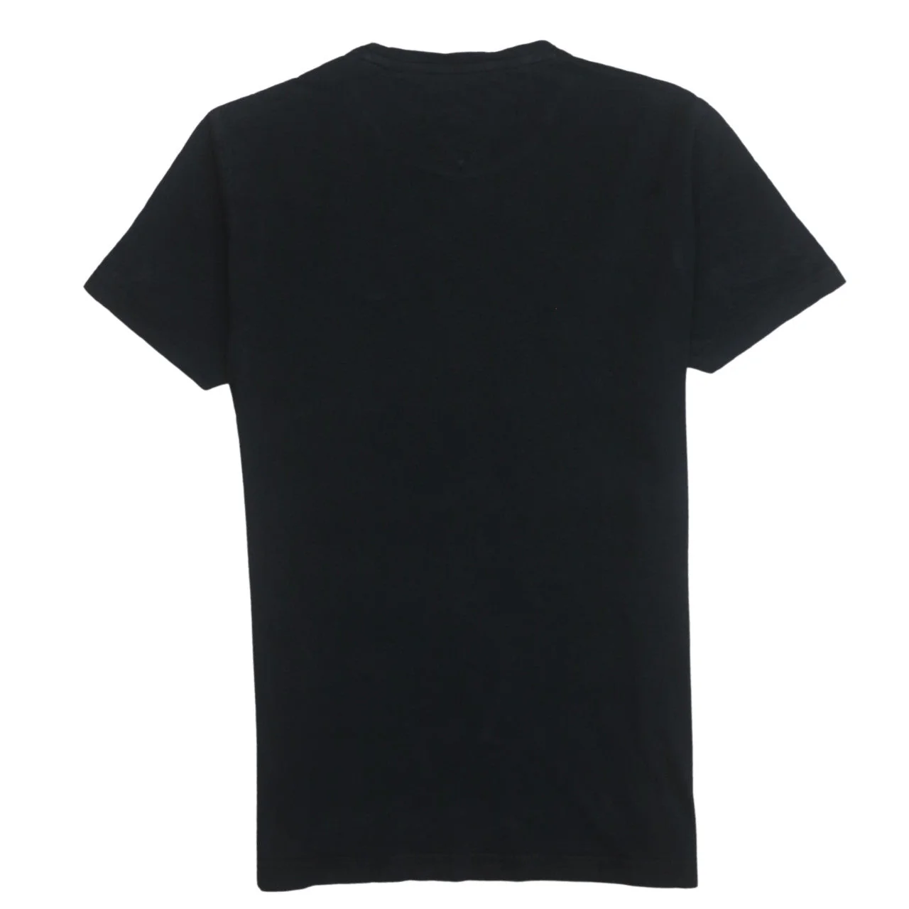 Tommy Hilfiger Men Black Cotton Crew Neck Short Sleeve T-Shirt M - Image 4