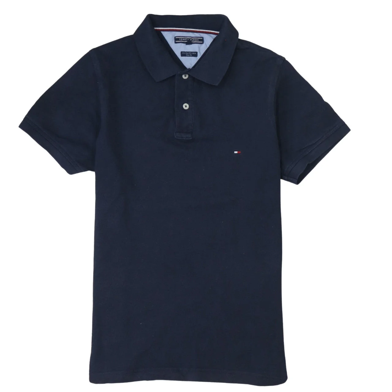 Tommy Hilfiger Men Blue Slim Fit Cotton Polo Shirt M