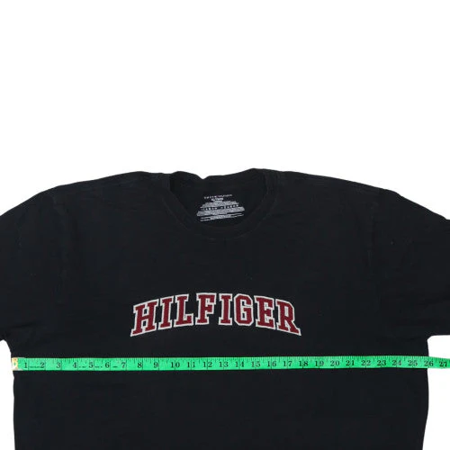 Tommy Hilfiger Men’s Black XL Embroidered Logo Crew Neck T-Shirt - Image 3