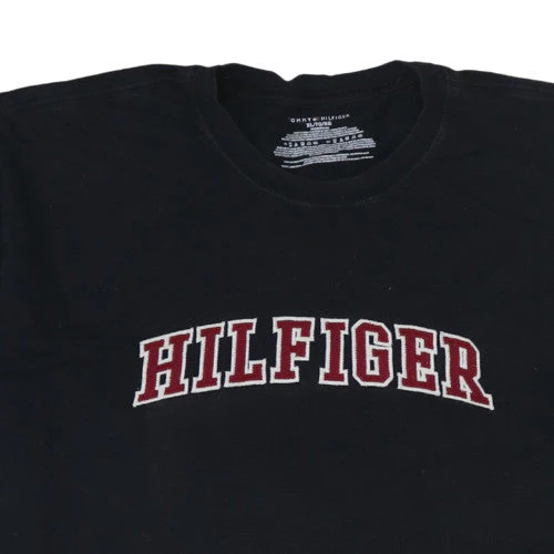 Tommy Hilfiger Men’s Black XL Embroidered Logo Crew Neck T-Shirt - Image 7