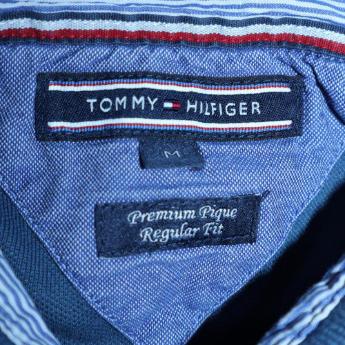 Tommy Hilfiger Men’s Blue Regular Fit Cotton Polo Shirt M - Image 6