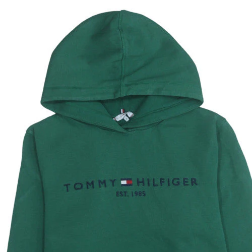 Tommy Hilfiger Men’s Green XL Pullover Hoodie Embroidered Logo - Image 7