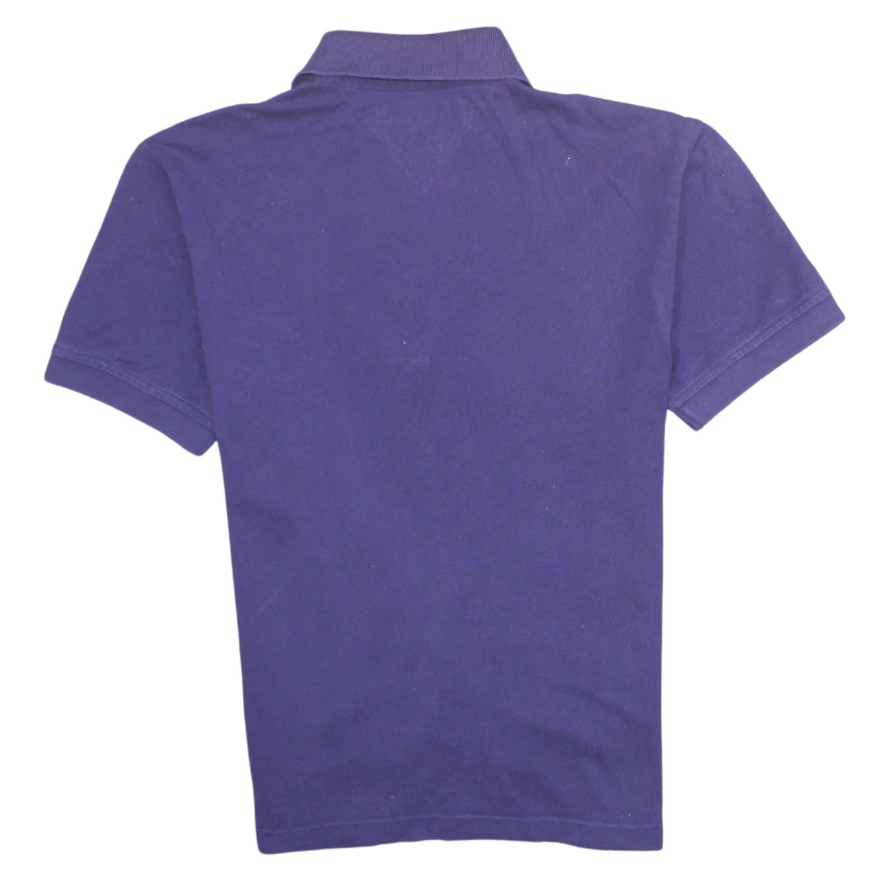 Tommy Hilfiger Men’s Purple Cotton Regular Fit Polo Shirt M - Image 4