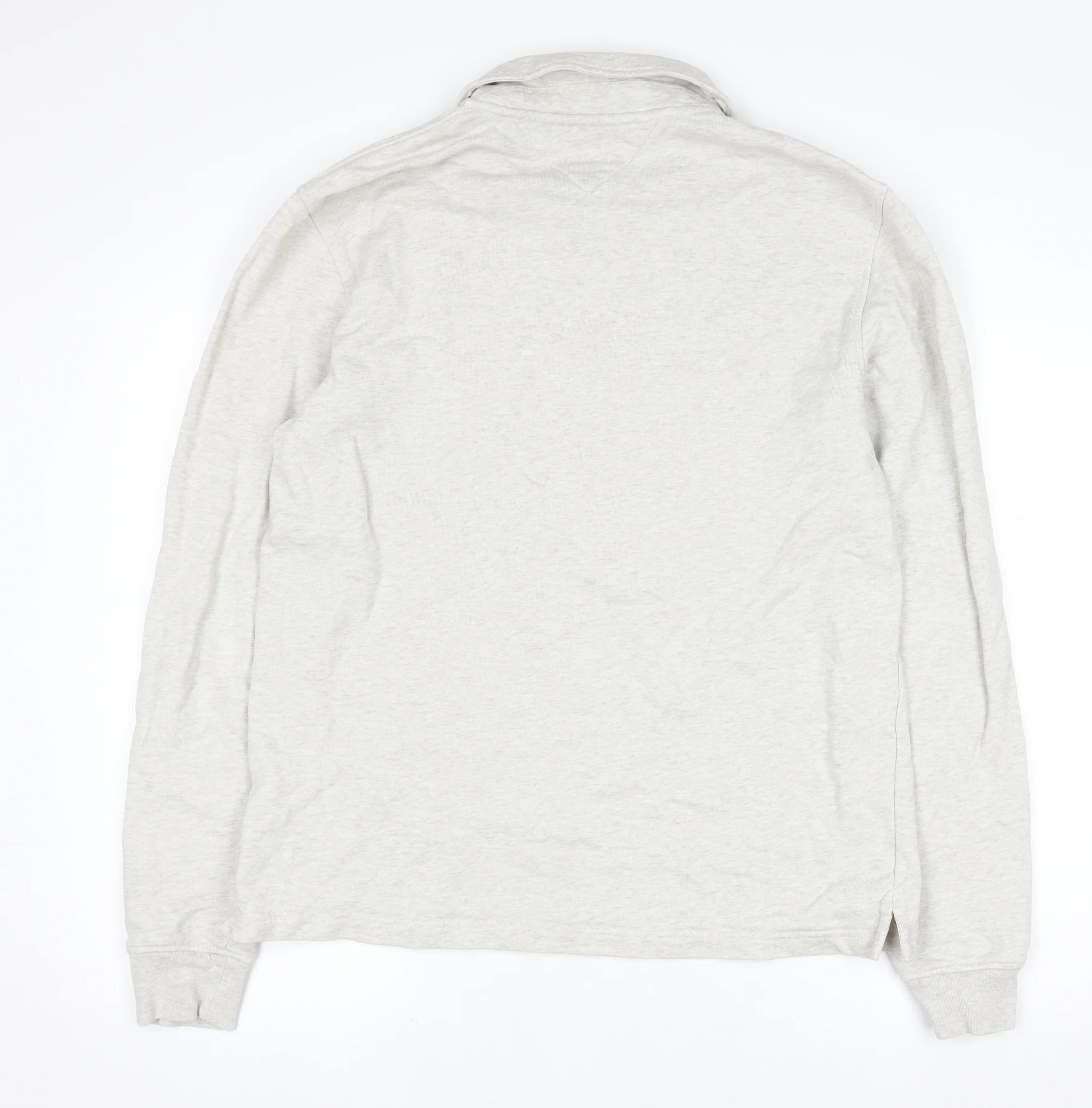 Tommy Hilfiger Men's Beige 1/2 Zip Collared Sweatshirt Size M - Image 3