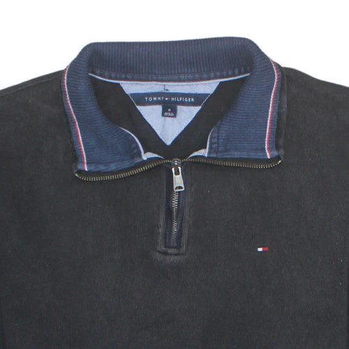 Tommy Hilfiger Men's Black 1/2 Zip Collared Sweatshirt Size M - Image 7