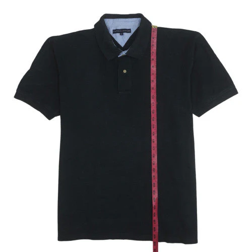 Tommy Hilfiger Men's Black 2XL Cotton Short Sleeve Polo Shirt - Image 2