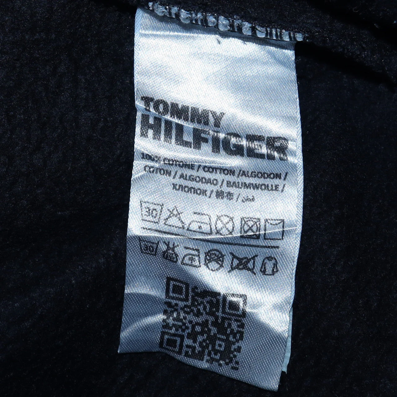 Tommy Hilfiger Men's Black Embroidered Pullover Hoodie M - Image 6