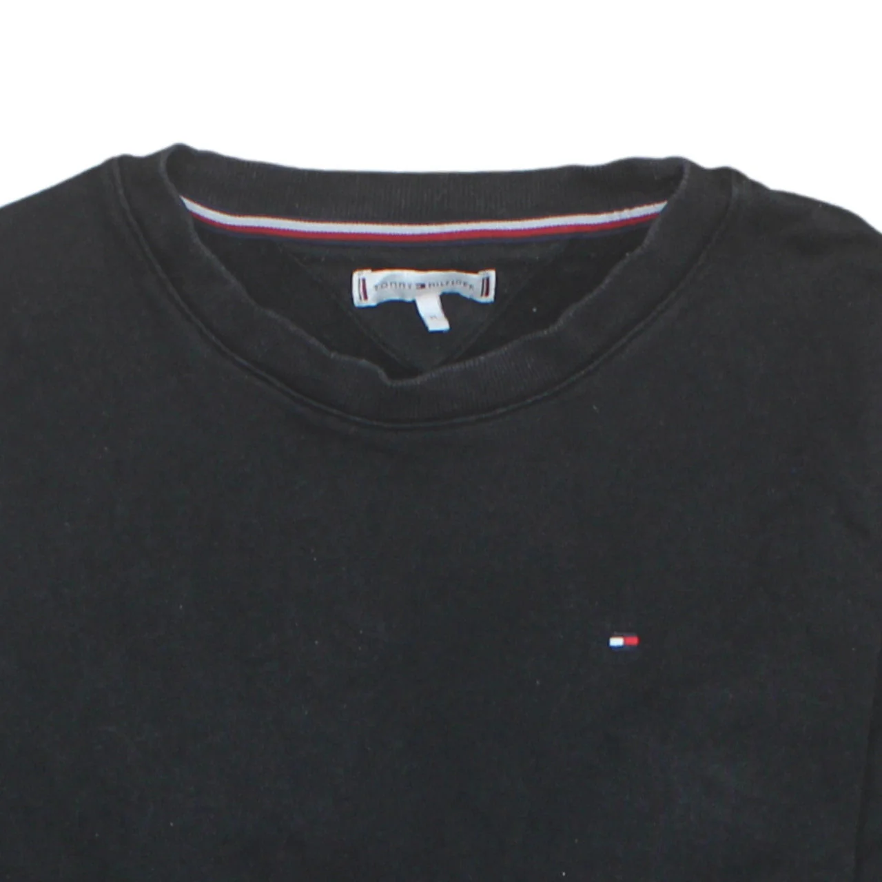 Tommy Hilfiger Men's Black Logo Sleeve Pullover Sweatshirt Medium - Image 7