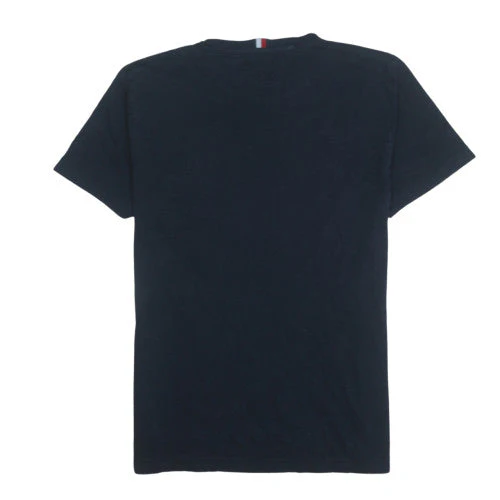 Tommy Hilfiger Men's Black Organic Cotton Crew Neck T-Shirt L - Image 4