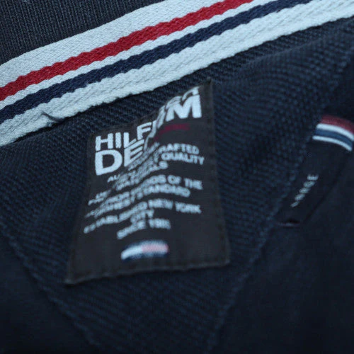 Tommy Hilfiger Men's Black Regular Fit Short Sleeve Polo Shirt M - Image 5