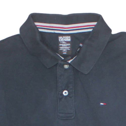 Tommy Hilfiger Men's Black Regular Fit Short Sleeve Polo Shirt M - Image 7