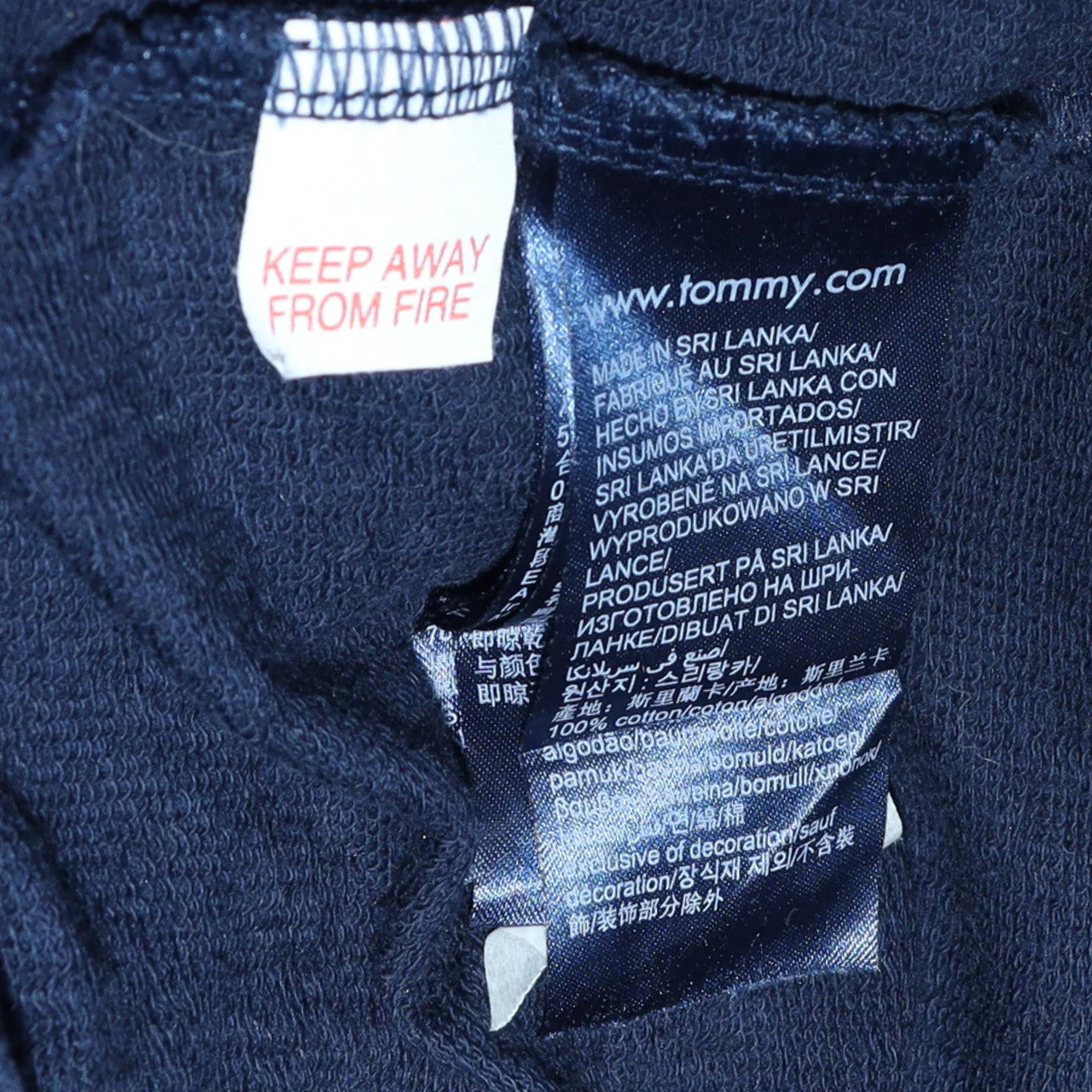 Tommy Hilfiger Men's Blue Cotton Crew Neck Sweatshirt M - Image 5