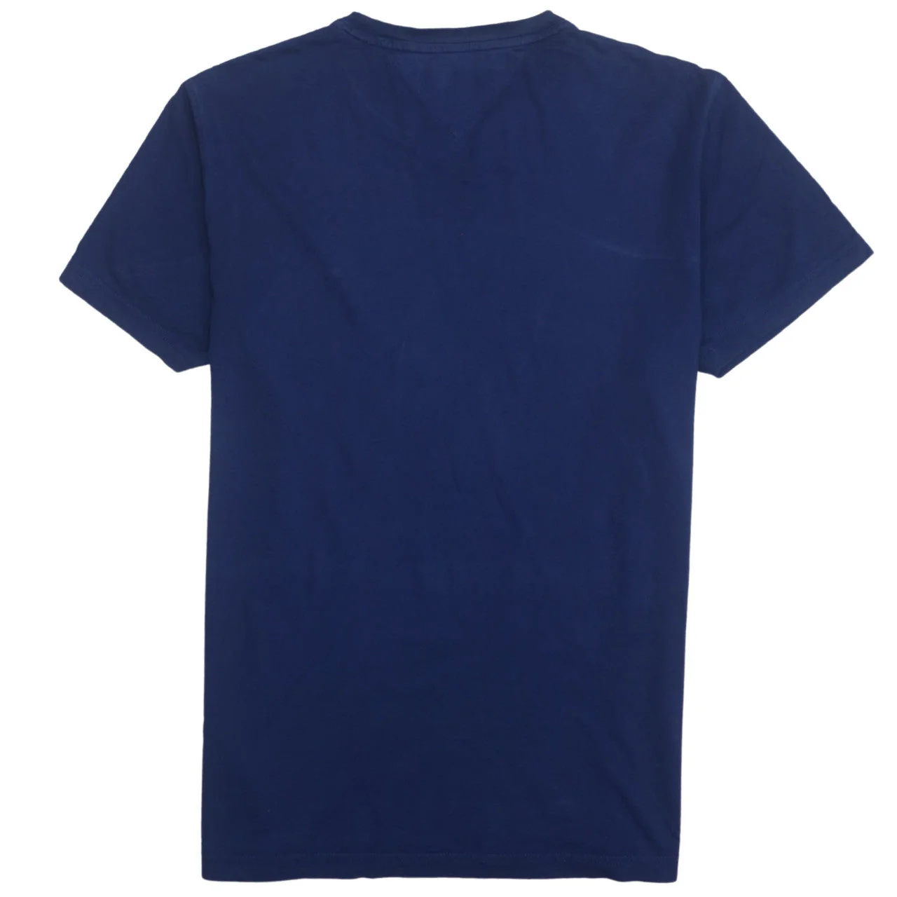 Tommy Hilfiger Men's Blue Cotton Crew Neck T-Shirt Size L - Image 4