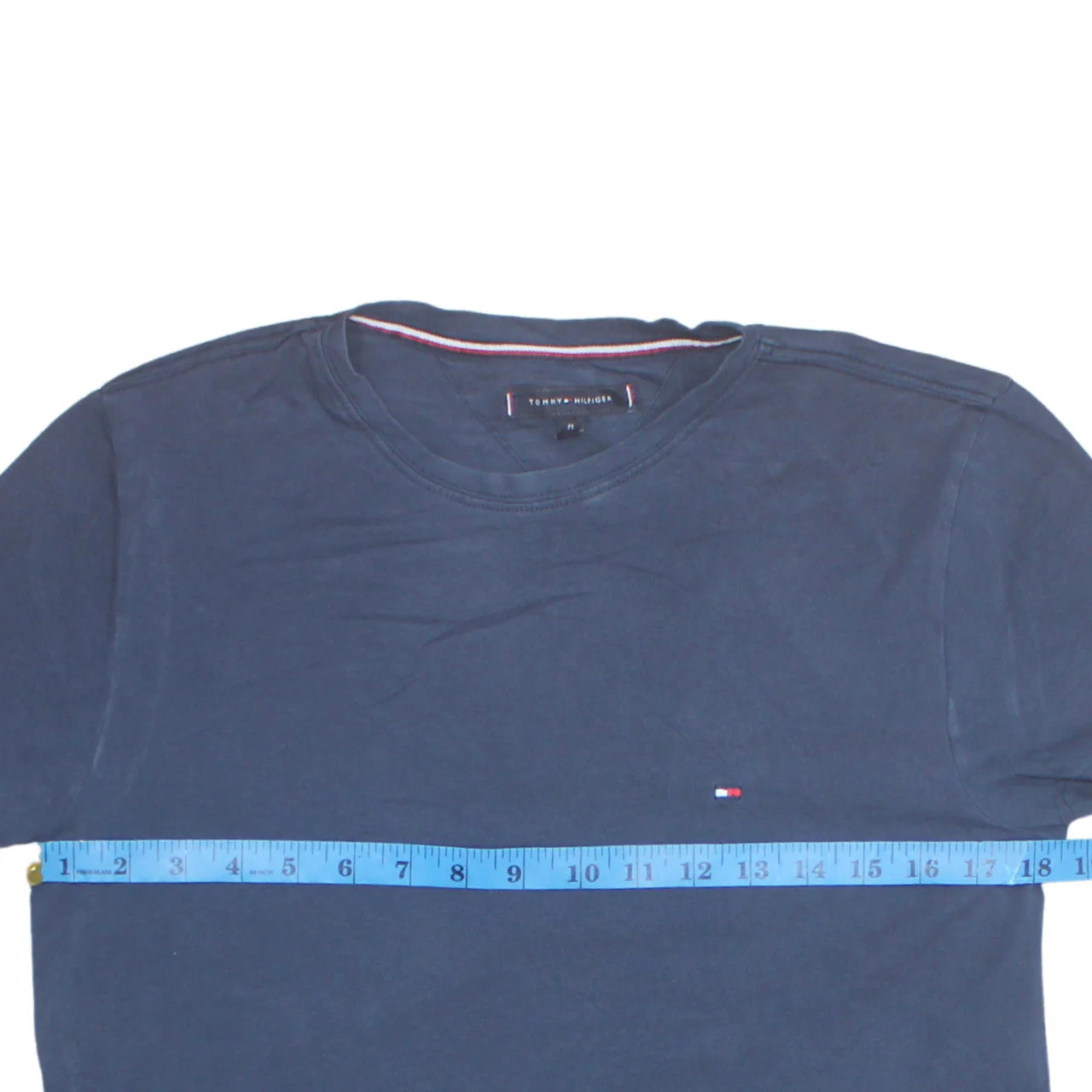 Tommy Hilfiger Men's Blue Crew Neck Short Sleeve T-Shirt Size M - Image 2