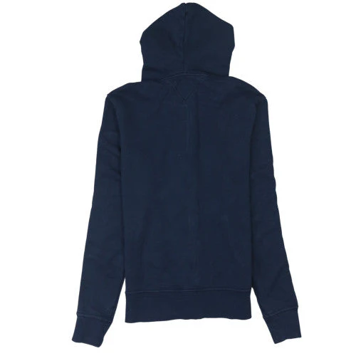 Tommy Hilfiger Mens Blue Full Zip Hoodie M Logo Cotton Sweatshirt - Image 4