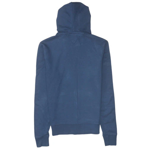 Tommy Hilfiger Men's Blue Full Zip Hoodie Size S Cotton Blend - Image 4