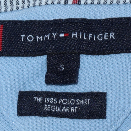 Tommy Hilfiger Men's Blue Regular Fit Short Sleeve Polo Shirt S - Image 5