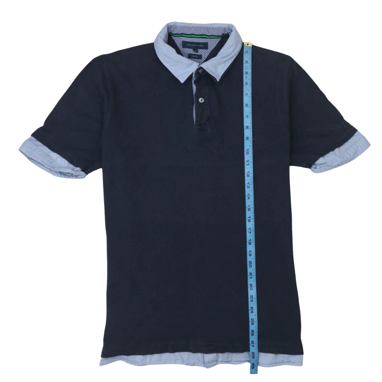 Tommy Hilfiger Men's Blue Slim Fit 2XL Polo Shirt - Image 2