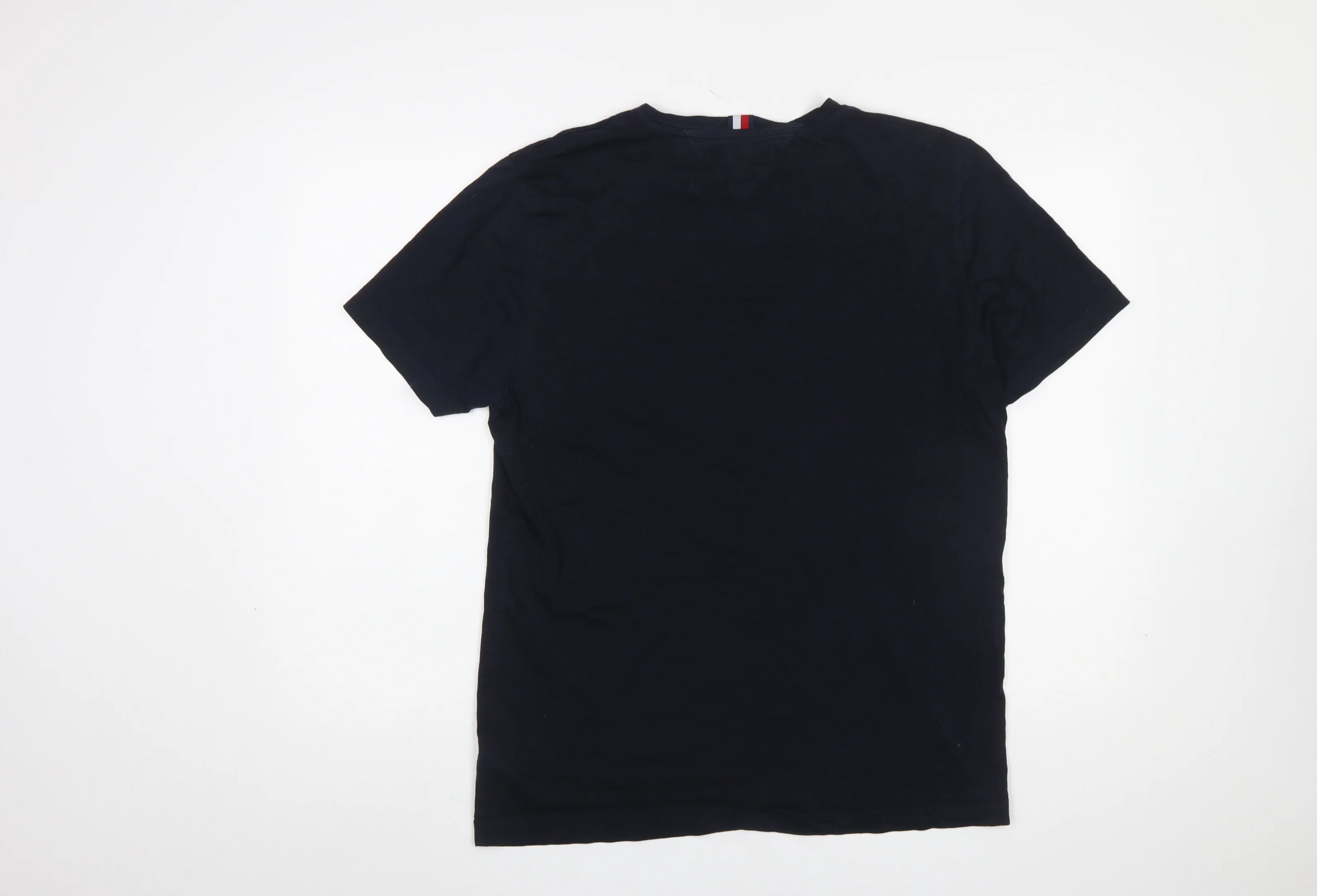 Tommy Hilfiger Men's Blue XL Organic Cotton Crew Neck T-Shirt - Image 3