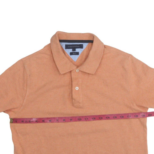Tommy Hilfiger Men's Brown Slim Fit Cotton Polo Shirt L - Image 3