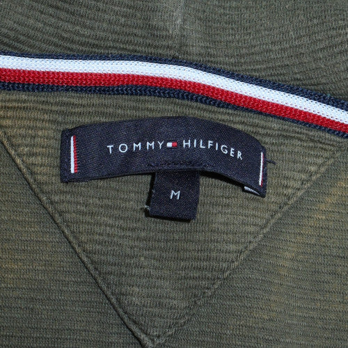 Tommy Hilfiger Men's Green Full Zip Hoodie Size M Regular Fit - Image 6