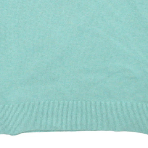 Tommy Hilfiger Men's Green V-Neck Cotton Pullover Jumper M - Image 7