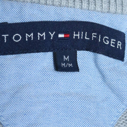Tommy Hilfiger Men's Grey Cotton Crew Neck Jumper Size M - Image 5
