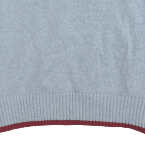 Tommy Hilfiger Men's Grey Cotton Crew Neck Jumper Size M - Image 7
