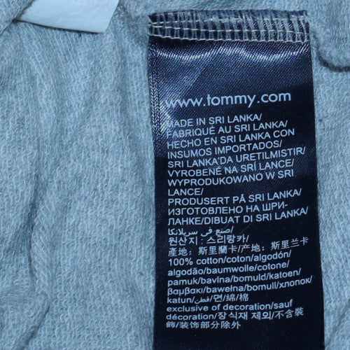 Tommy Hilfiger Mens Grey Cotton Crew Neck Sweatshirt Size L - Image 6